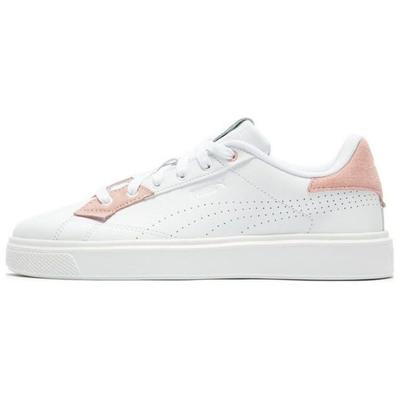 Lajla Slip Resistant Durable Low Top Skate Shoes Women Sneakers White Pink 388951-02