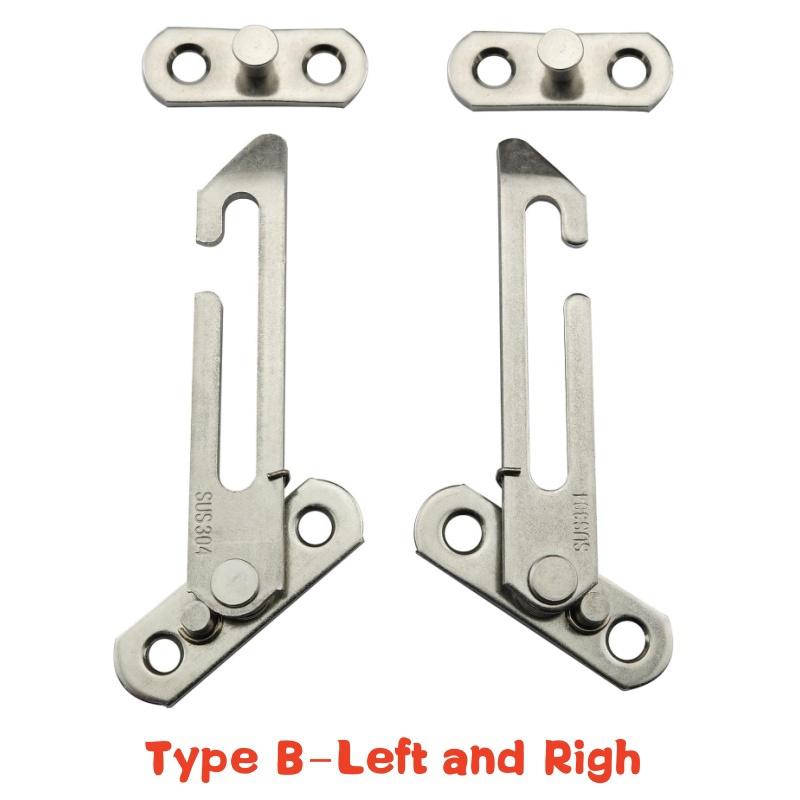Casement Window Limiter Stainless Steel Window Support Wind Hook Latch Wind Brace Retainer Hinge Lock Children Safety Protector