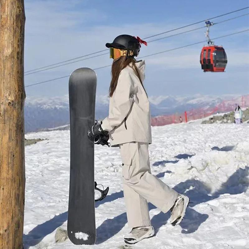 Women Thick Sports Pants Sets Winter Warm Windproof Hooded Jacket Elastic Waist Sweatpants Two Piece Set Outdoor Waterproof Clothes