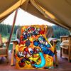 1pc Mega Man Dive All-Season Comfort, Outdoor Flannel Blanket - Soft, Warm & Cozy for Naps, Camping & Travel 020