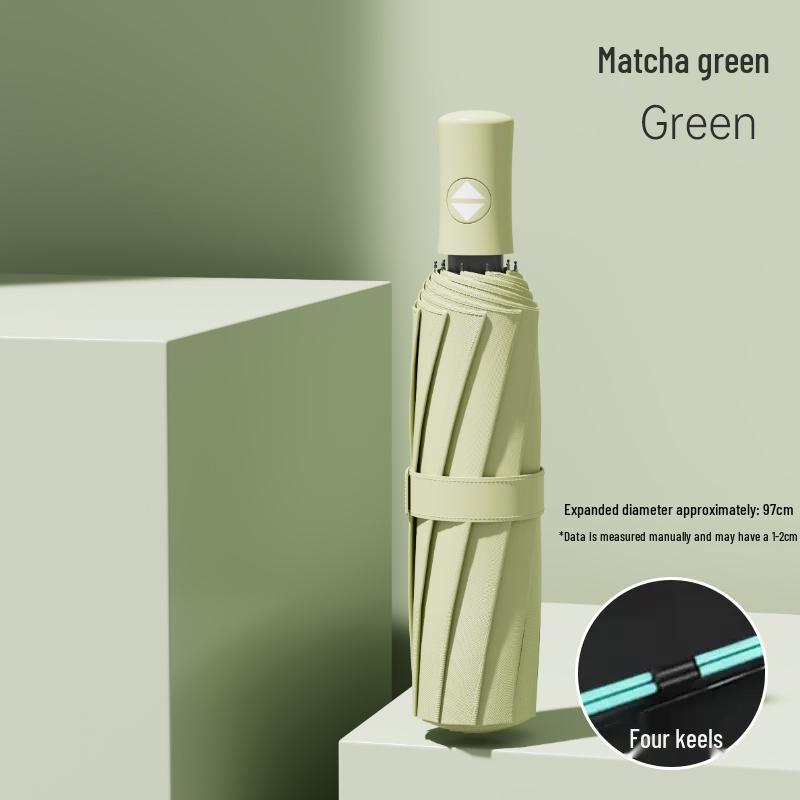 Compact Dual-Use Automatic Umbrella for Sun & UV Protection - Unisex, Large, Lightweight, Foldable