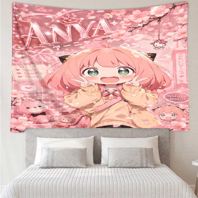 Fantasy Battle Anya Quick-Dry Tapestry Hanging for Bedroom,Livingroom, Playroom,Decor Art Room Wall Tapestry Holiday and Birthday Gifts