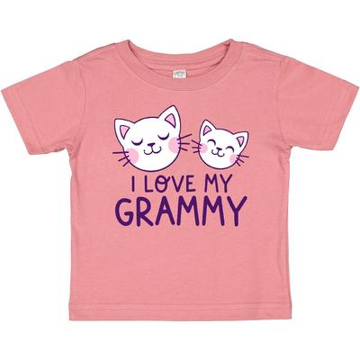 Inktastic I Love My Grammy Baby T-Shirt Grammys New From Granddaughter Cute Cat