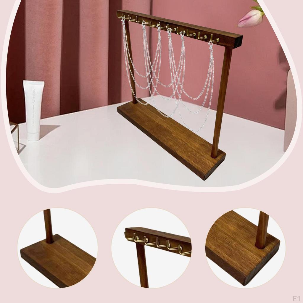 DIY Holz-Kettenhalter, Hängende Haken, Schmuckständer für Schminktisch, Vitrine,