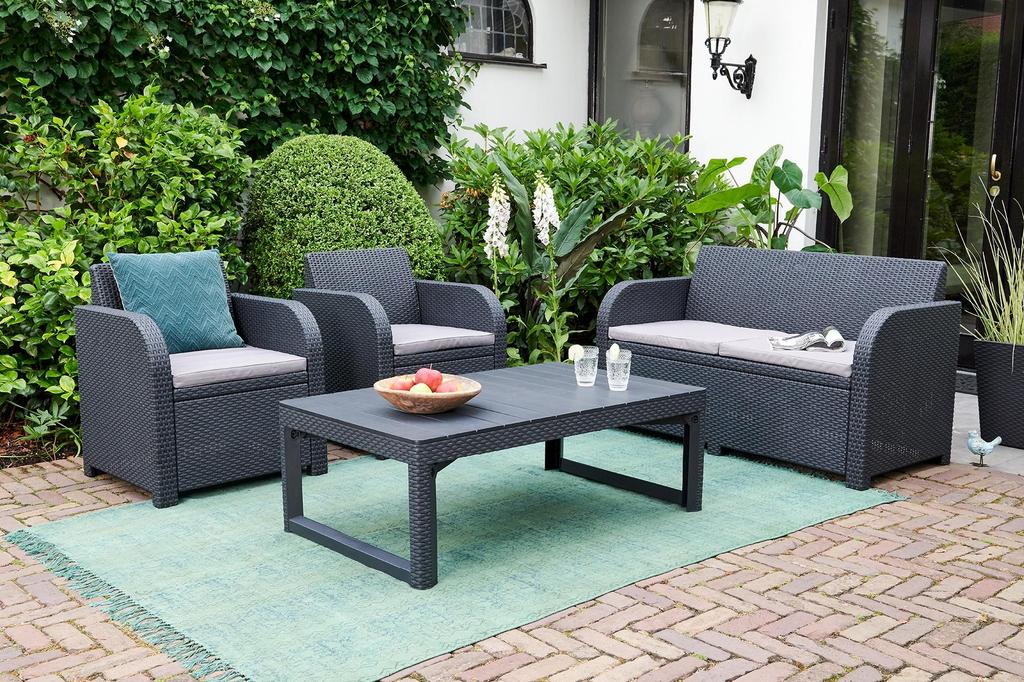 Table Garden Table Terrace Balcony Coffee Adjustable 2in1 KETER 