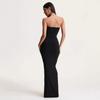 2026 Spring Elegant Sleeveless Pleated Bandeau Evening Gown