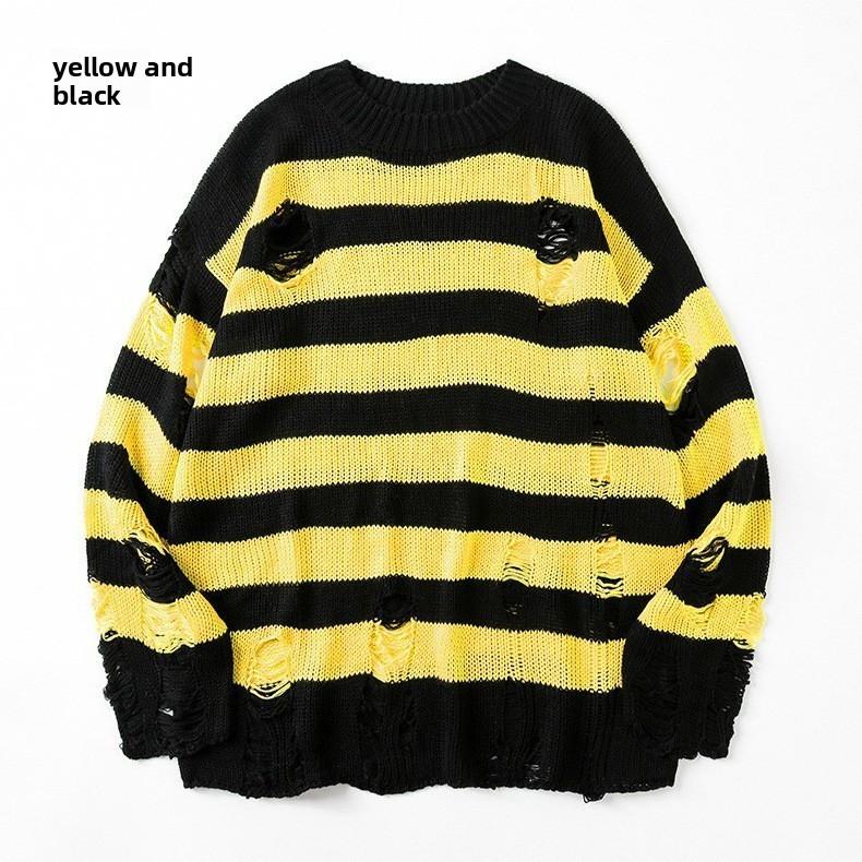 Girlfriend Boyfriend Oversized Knitted Sweater With Breathable Acrylic Fabric For Casual Winter Wear