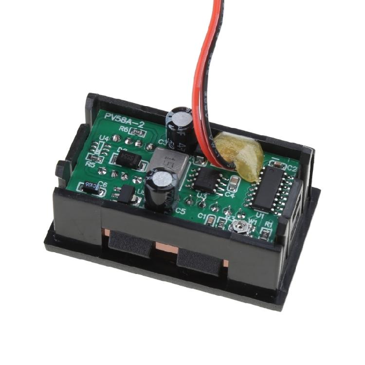 LED Digital Display Voltmeter Dual USB Output Voltage Meter Battery Tester Panel