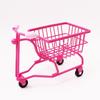 Model Shopping Cart Storage Hollow Toy Trolley Container Desktop Stationery Holder  Girls