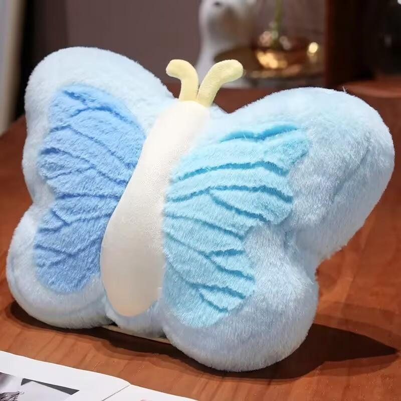 Cute Girl Butterfly Plush Pillow With Soft Polyester Filling For Bedside Decor And Gifts