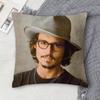 JJohnny Depp Doublesided Printed Square Decorative Cushion Cover for Sofa Living Room Home Decor