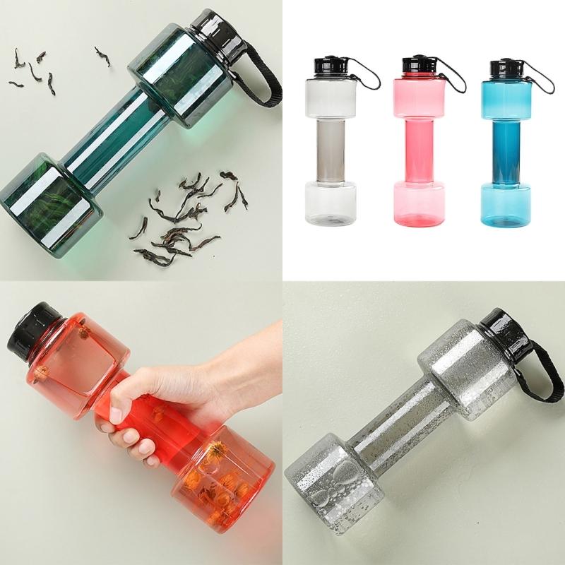 700ml Water Bottle Dumbbell Shaped Bicycles Drinking Bottle Leakproof Bottle For Gym, School, Cycling, Outdoor Sports