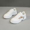 Fashion Women's Breathable, Fashionable and Versatile Sports Shoes, Thick-soled, Durable Casual Leather White Sneakers