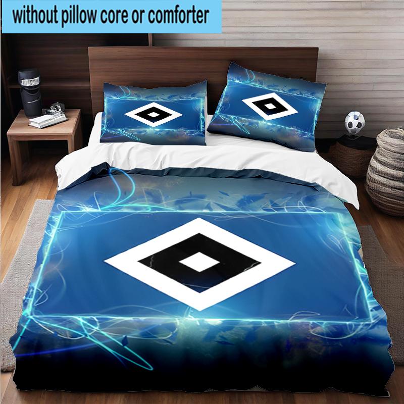 3PCS Hambur-ger Of Victory Symbol Bedding Set,Including 1pc Duvet Cover And 2pcs Pillowcases Perfect for Bedroom, Dormitory, Fan Christmas Gift