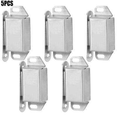 5Pcs Magnetic Cabinet Wardrobe Door Latch Catches Stop Stoppers Furniture Hardware