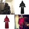 Wizard Costume Halloween Cosplay Medieval Friar Robe Priest Costume Ancient Clothing Christian Suit Cloak Halloween