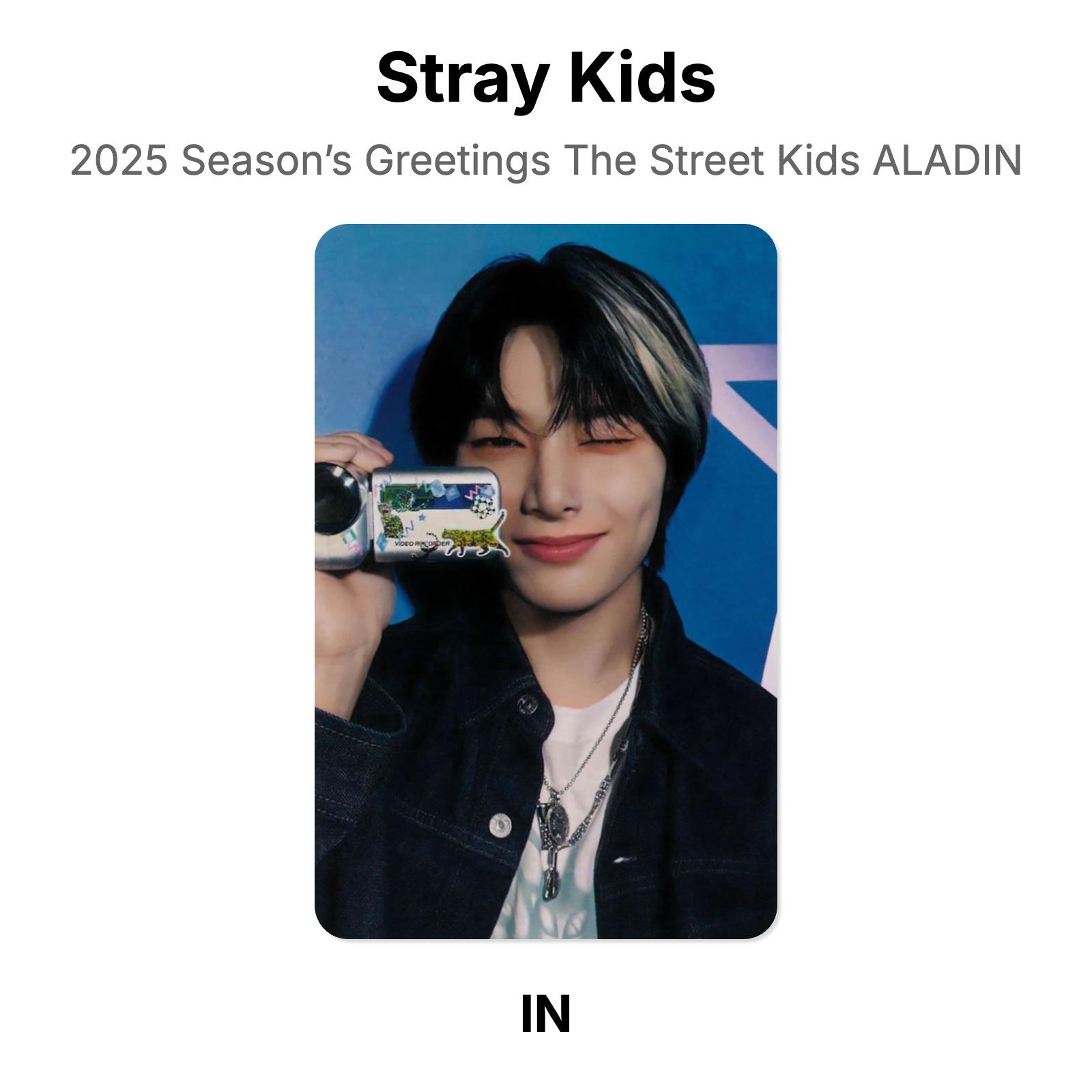 Stray Kids 2025 Season’s Greetings The Street Kids ALADIN Official Photocard I.N