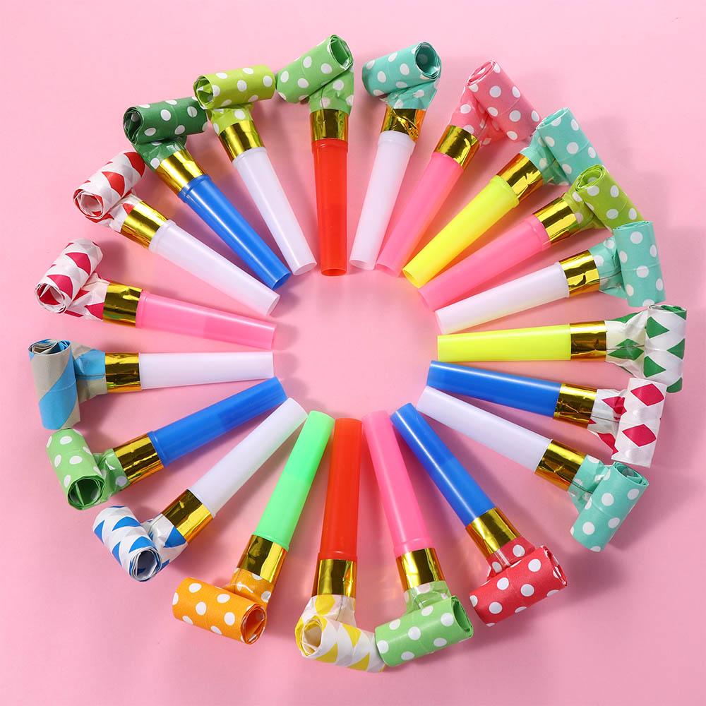 Colorful Kids Toy Horn Whistle For Children Noise Maker Toys Whistle Blowouts Whistles Party Blower