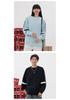 Early Autumn Trendy 380g Cotton Color Block Round Neck Oversized Hoodie for Women & Couples