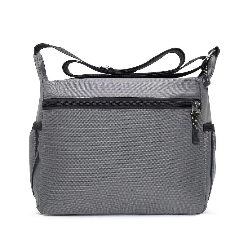 Nylon Herren Brusttasche mit großer Kapazität und mehreren Schichten - Sportliche Umhängetasche mit mehreren Fächern und Seitentasche, für Reisen und Outdoor-Aktivitäten
