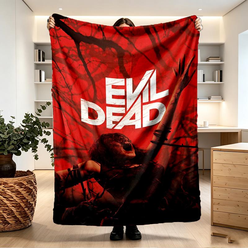 The Evil Dead Print Blanket - Soft & Comfortable, for Bedroom, Travel, Sofa, Home Decoration - Birthday Christmas Gift for Friend