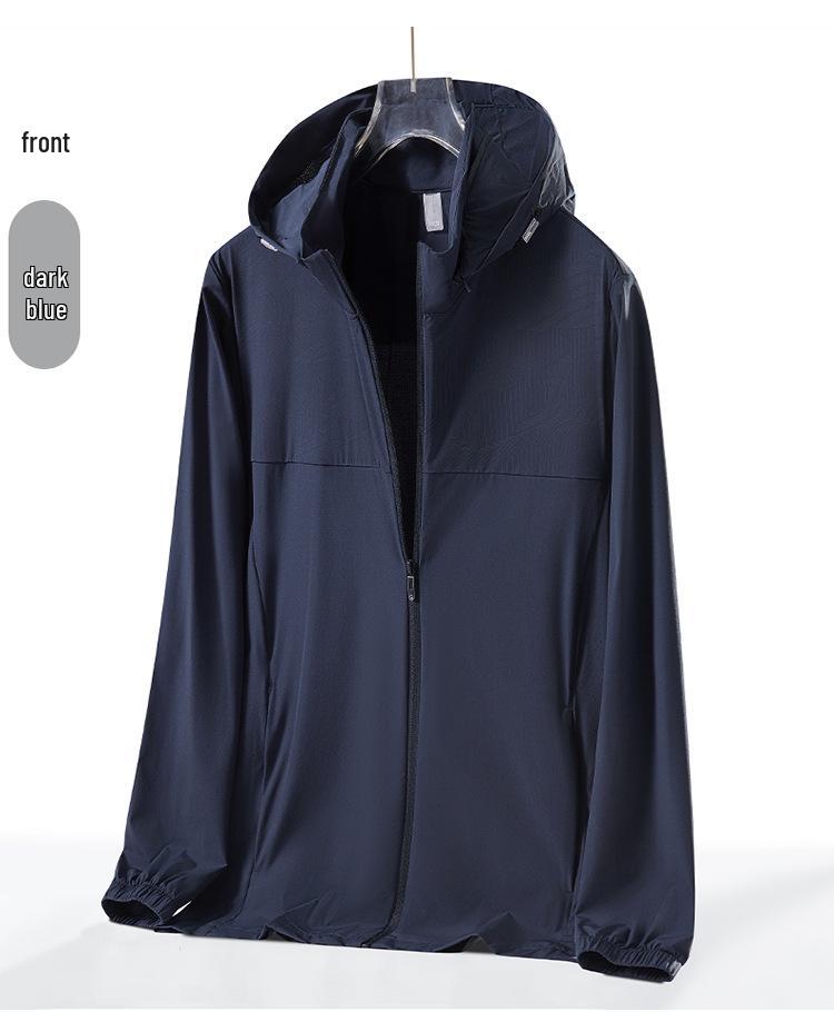 UPF50+ Summer Ice Silk Sun Protection Jacket with Hood for Men & Women
