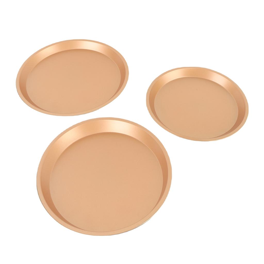 Carbon Steel Pizza Pans Uniform Heat Conduction 10 Inch 11 Inch 12 Inch Pizza Baking Trays for Various Ovens