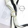 Fashion Adjustable Shirt Ring Belt and Scarf Belt Accessories Belt Buckle Multipurpose Scarf Buckle Daily Use
