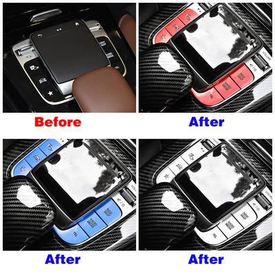 For Mercedes Benz GLE GLS Class W167 V167 X167 2020 2024 Car Interior Multimedia Mouse Switch Button Cover Trim Anti Scratch
