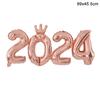 New Year 2024 Number Foil Balloons Happy New Year Eve Party Favors Supplies Garland Photo Props Christmas Decorations Navidad