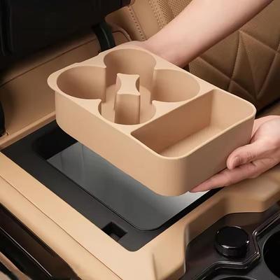 Car Central Control Refrigerator Pad For BYD Leopard 8 Modified Pad Auto Refrigerator Limit Fixed Grid Anti-slip Pad Car Or M8C7