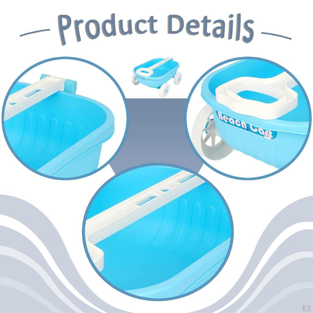 Bahçe Arabası Kum Oyuncak Motor Becerileri Tekerlekli Plaj Arabası Arka Bahçe İç Mekan Dış Mekan İçin