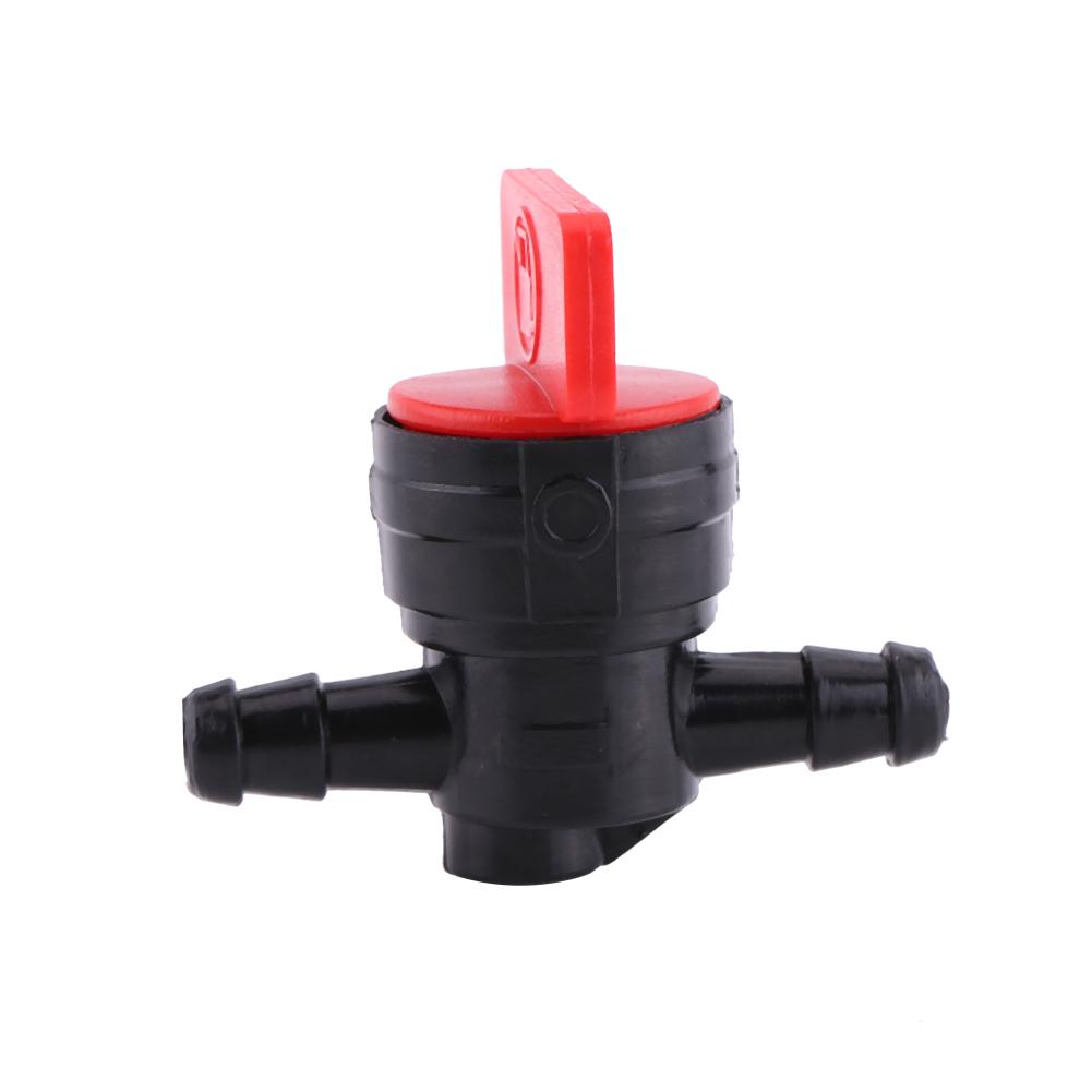 Rubinetto Carburante Universale in Plastica 6mm Inline On Off Adatto per Tubo Flessibile da 1/4