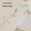 Cream Style No-Drill Suction Cup Towel Rack, Bathroom & Toilet Towel Storage, Single Rod Towel Bar