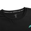 Li Ning Badminton Serie Buchstaben Rundhals Bequem Vielseitig Atmungsaktiv Kurzarm T-Shirt Unisex Oberteile Schwarz AHSVD75-1