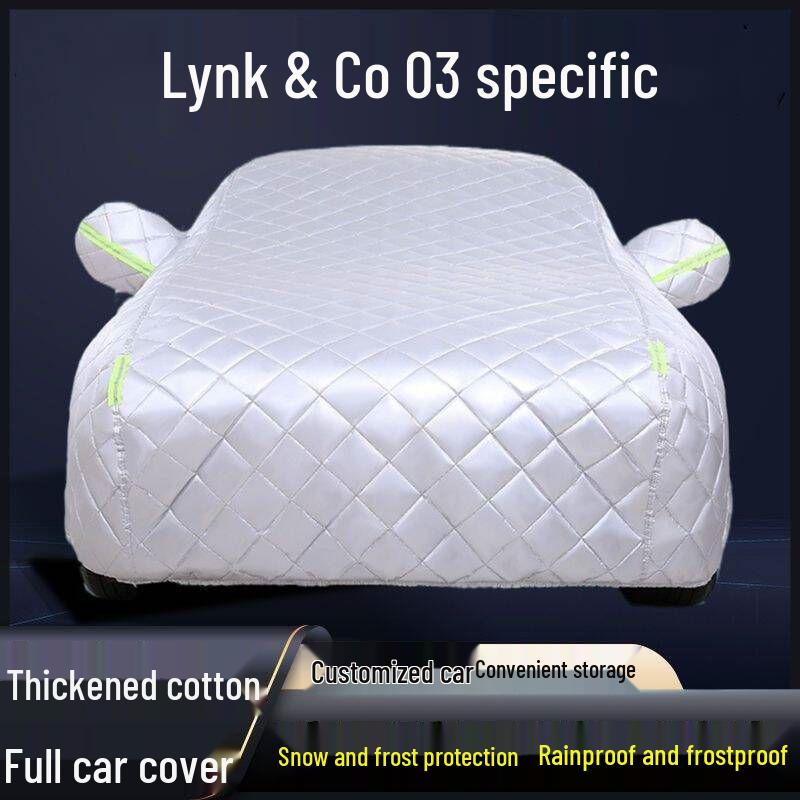 

Lynk & Co 03 Heavy-Duty Car Cover: Sun, Rain, Hail Protection with Insulating Cotton. Lynk & Co 03