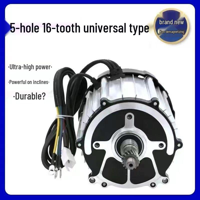 Universal Pure Copper Brushless DC Motor for Electric Tricycle - 48V/60V, 800W/1000W/1200W