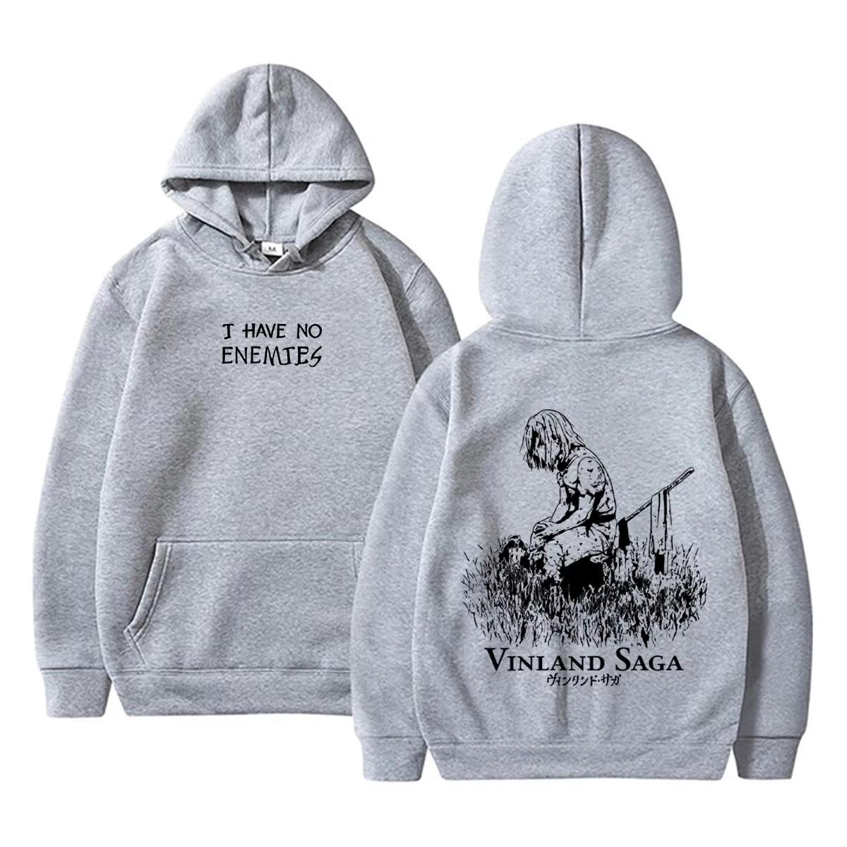 Anime Vinland Saga Thorfinn I Have No Enemies Graphic Hoodie Men s Women Manga Casual Oversized Hoodies Male Vintage Streetwear 4XL