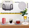 8Pcs Drink Coasters With Holder, 4 Colors Absorbent Coasters For Drinks, Heat-Resistant Cotton Woven Coaster Set For Home Decor