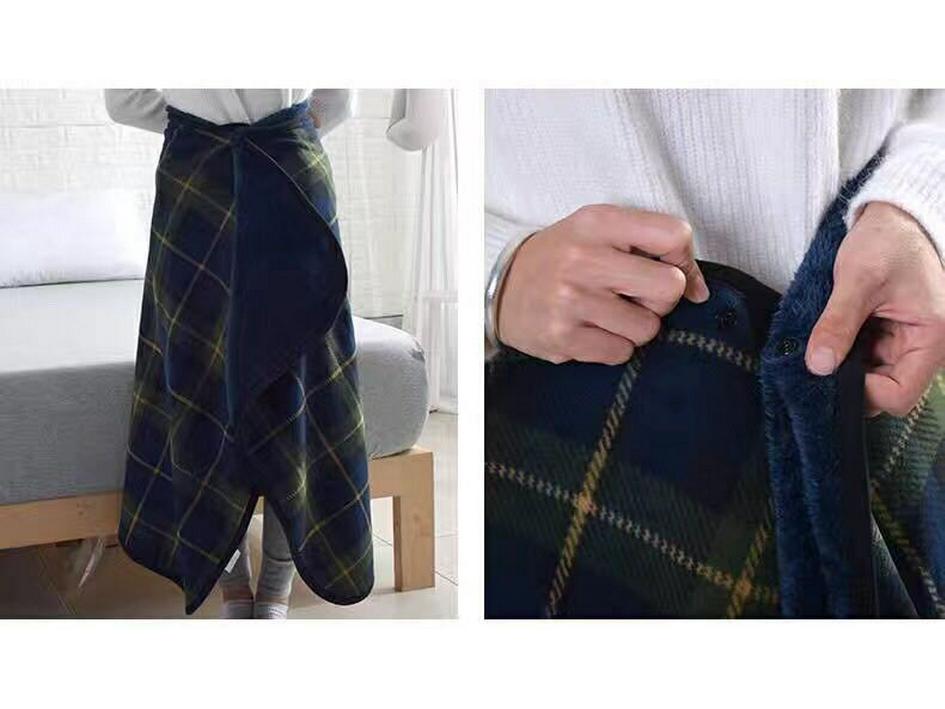 Japanese Heat-Generating Arctic Fleece Blanket Shawl - Moisture-Absorbing, Perfect for Sofa, Autumn & Winter.