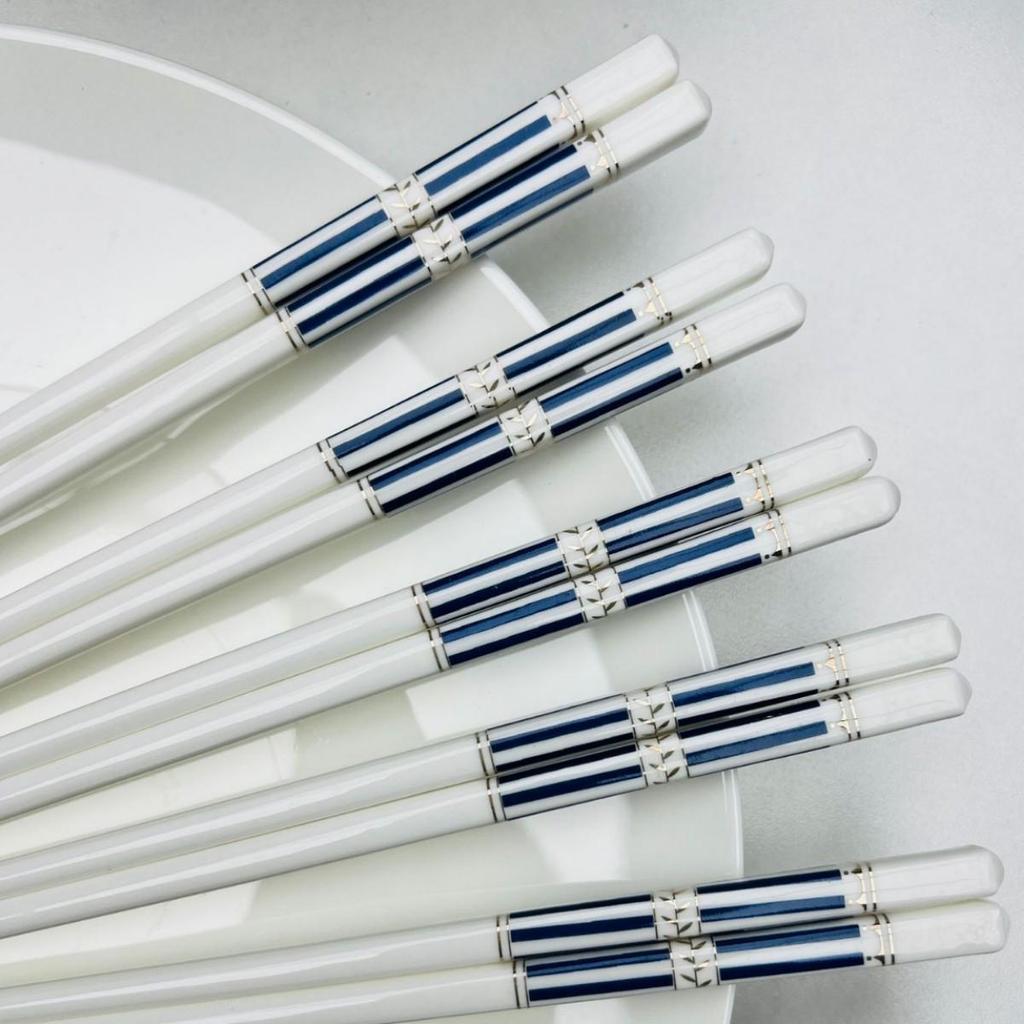 High-Temperature Resistant Luxury Macaron Color Ceramic Chopsticks - Easy To Clean