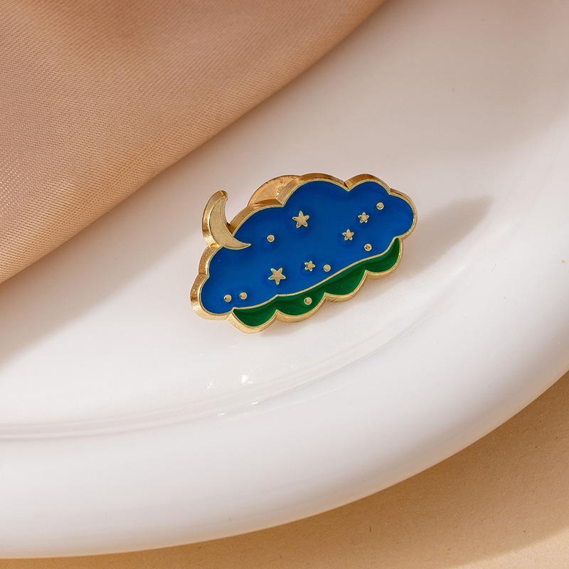 Креативная Медаль Солнце Облака Радуга Ежик Брошь Аксессуар для Одежды Значок Милый Мультяшный Металлический Значок