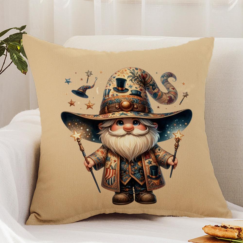 cartoon E-Everyday G-GnomesS Cushion Cover Premium Comfort Reversible Pillow Cover - Dual - Use Design for Home & Car