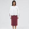Skechers Retro Color Block Striped Warm Fashion Comfortable Stand Collar Zip Jacket Women Jackets White L324W021-0074