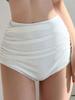 Women's High Waist Tummy Control Ruched Bikini Briefs