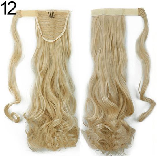 

Длинные прямые волнистые парики с хвостиком для женщин и девочек, заколки для волос с хвостиком