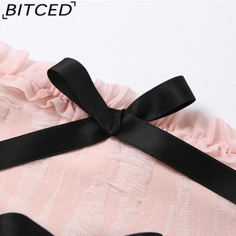BITCED Summer Women's Solid-Color Slim-Fit Streetwear Off-the-Shoulder Wrap-Top with Backless Design