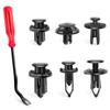 J.H.T Automotive Rivet Clips, Plastic, 120 Pieces, 6 Types, Bumper Trim Panel, Fasteners, Push Down Type, Universal