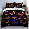 Colorful Butterfly Themed Decor Set  Kid'S And Adults' Bedroom Decor, Exquisite Three-Piece Bedding Set Gift