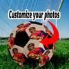 Un Pallone da Calcio Misura 5 Cucito a Macchina, Realizzato su Misura con la Tua Foto, Rende il Regalo Perfetto.